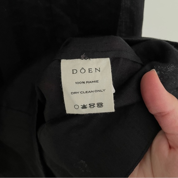 Doen Black Lantana Button Up Maxi Dress XS - Picture 8 of 9